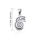 Reiki Symbol Silver Pendant TPD992 - Jewelry