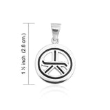 Reiki Symbol Silver Pendant TPD993 - Jewelry