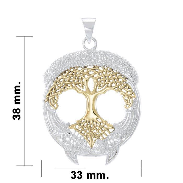 Live Beautifully with the Tree of Life ~ Sterling Silver Jewelry Pendant TPV3472 - Jewelry