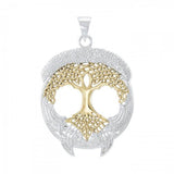 Live Beautifully with the Tree of Life ~ Sterling Silver Jewelry Pendant TPV3472 - Jewelry