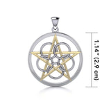 Five-Pointed Star Sterling Silver Pendant TPV465S
