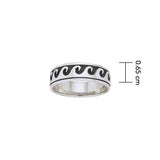 The Perfect Waves Sterling Silver Ring TR035-DD - Jewelry