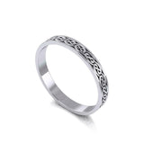 Celtic Knotwork Sterling Silver Ring TR039 - Jewelry