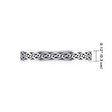 Celtic Knotwork Sterling Silver Ring TR039 - Jewelry