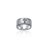 Silver Cross Ring TR1086