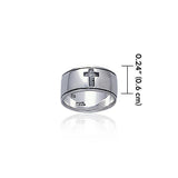 Silver Cross Ring TR1086 - Jewelry