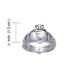 Irish Claddagh Silver Friendship Ring TR1184 - Jewelry