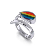 Rainbow Pride LGBTQ Sterling Silver Ring TR1367 - Jewelry