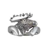Moose Head Silver Ring TR1435 - Jewelry