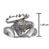 Moose Head Silver Ring TR1435 - Jewelry