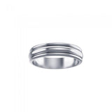 Silver Wedding Spinner Band Ring TR1660 - Jewelry