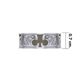 A beautiful mystique ~ Celtic Knotwork Dragon Sterling Silver Spinner Ring TR1700 - Jewelry