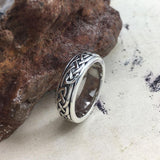 Celtic Knotwork Silver Wedding Spinner Ring TR1757 - Jewelry