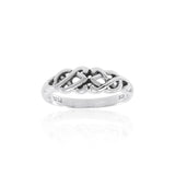 Celtic Knotwork Sterling Silver Ring TR1767 - Jewelry