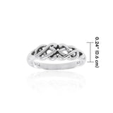 Celtic Knotwork Sterling Silver Ring TR1767 - Jewelry