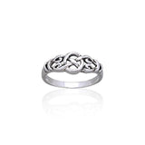 Celtic Knotwork Sterling Silver Ring TR1768