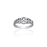 Celtic Knotwork Sterling Silver Ring TR1768 - Jewelry