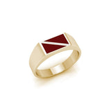 Dive Flag Solid Gold Ring with Enamel GTR1794 - Jewelry