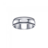 Silver Wedding Spinner Band Ring TR1850