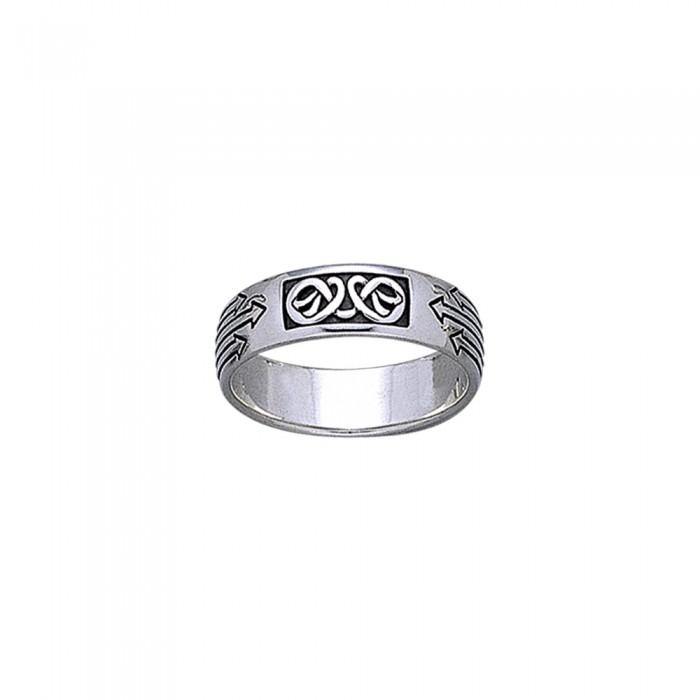 Celtic Knotwork Silver Ring TR1896 - Jewelry