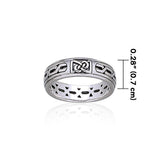 Celtic Knotwork Sterling Silver Band TR1902 - Jewelry