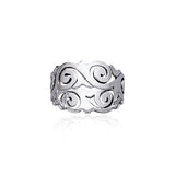 Spiral Sterling Silver Ring TR244 - Jewelry