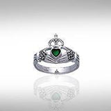 Irish Claddagh Marcasite Ring TR2766 - Jewelry