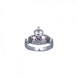 Irish Claddagh Marcasite Ring TR2766