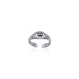 Celtic Shamrock Sterling Silver Toe Ring TR3306