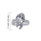 White Mermaid Sterling Silver Ring TR3356 - Jewelry