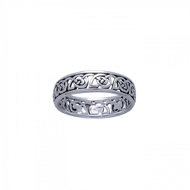 Celtic Knotwork Silver Ring TR3453 - Jewelry