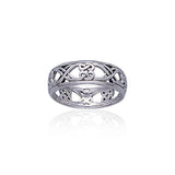 Celtic Knotwork Sterling Silver Ring TR3454 - Jewelry