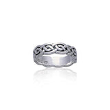 Celtic Knotwork Sterling Silver Ring TR353 - Jewelry