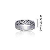 Celtic Knotwork Sterling Silver Ring TR353 - Jewelry