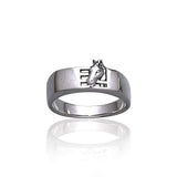 Horse Stables Silver Ring TR3569 - Jewelry