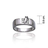Horse Stables Silver Ring TR3569 - Jewelry