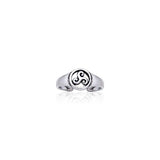 Celtic Silver Spiral Toe Ring TR3721 - Jewelry