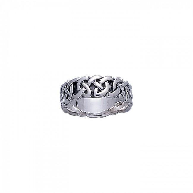 Celtic Knotwork Silver Ring TR373 - Jewelry