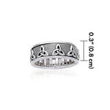Celtic Knotwork Silver Spinner Ring TR3736 - Jewelry