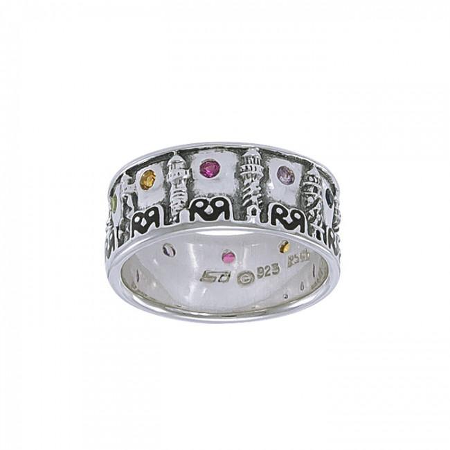 Lighthouse Silver Ring TR3748 - Jewelry