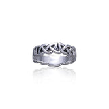 Celtic Knotwork Sterling Silver Ring TR375 - Jewelry