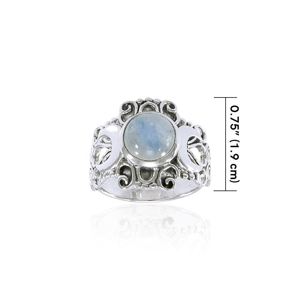 Blue Moon Silver Ring TR3785 - Jewelry
