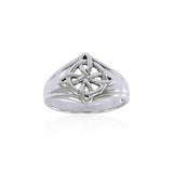 Celtic Quaternary Knot Silver Ring TR3792 - Jewelry
