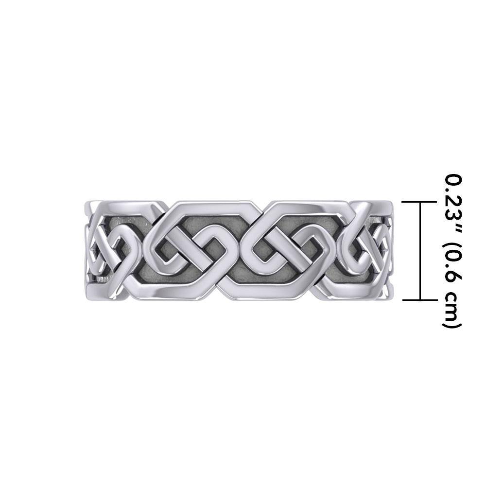 Celtic Knotwork Silver Ring TR380 - Jewelry