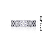 Celtic Knotwork Sterling Silver Ring TR396 - Jewelry