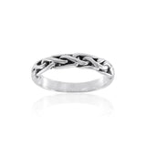 Celtic Knotwork Sterling Silver Ring TR418 - Jewelry