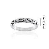 Celtic Knotwork Sterling Silver Ring TR418 - Jewelry