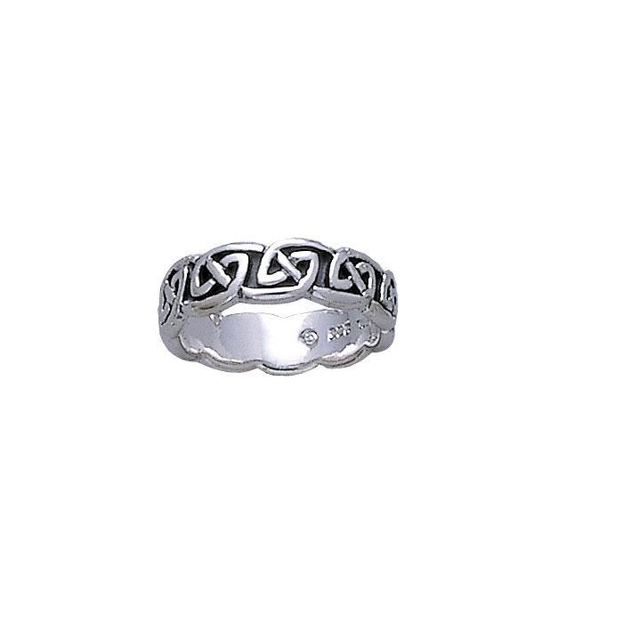 Celtic Knotwork Silver Ring TR431 - Jewelry
