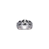 Celtic Silver Spiral Ring TR579 - Jewelry
