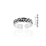 Celtic Knotwork Sterling Silver Toe Ring TR604 - Jewelry